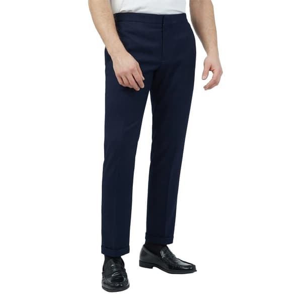 Red Herring Mens Half Elasticated Waist Slim Trousers