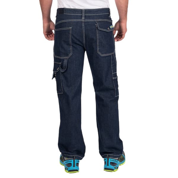 Goodyear Mens Denim Stretch Cargo Trousers