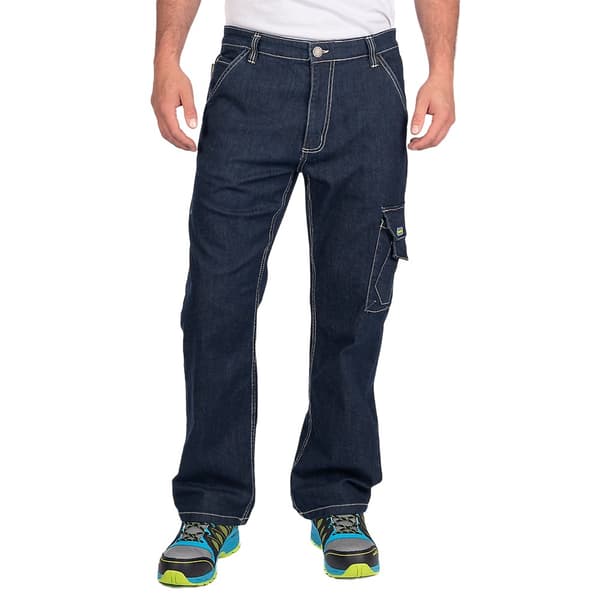 Goodyear Mens Denim Stretch Cargo Trousers