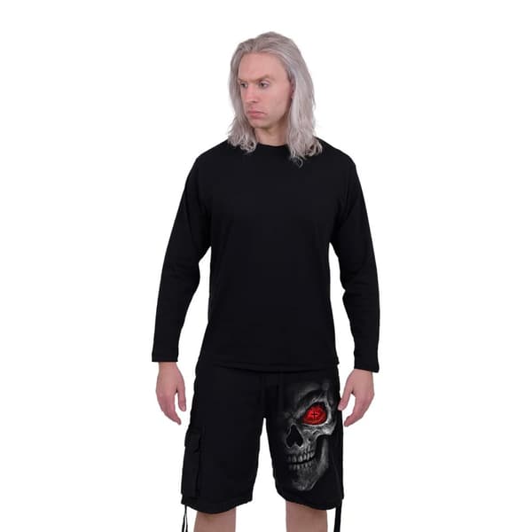 Spiral Direct Unisex Adult Death Stare Stone Wash Cargo Shorts