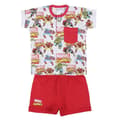 Miniatyrbild 1 av 3: Set med t-shirt och shorts för babyflicka - Cerda - Marvel - Röd - Mjuka material - Optimalt komfort