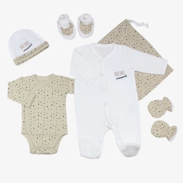 Babyfödelsekit i sammet och bomull