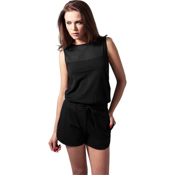 Ensemble kvinna - URBAN CLASSICS - Tech Mesh Hot - Svart - 95% bomull - Avslappnad passform