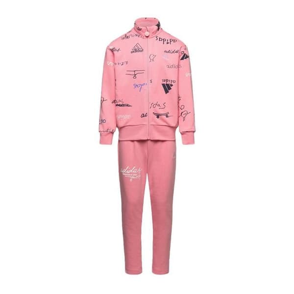 Träningsdräkt - Adidas - Bluv - Rosa - 77% bomull - Flicka Barn