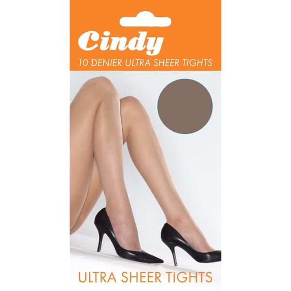 Cindy Womens/Ladies 10 Denier Ultra Sheer Tights (1 Pair)