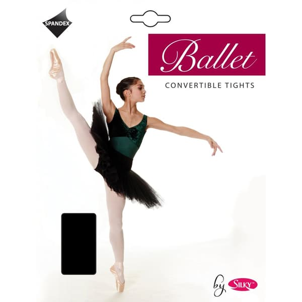 Silky Flickor Dance Ballet Tights Convertible (1 par)