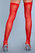 Miniatyrbillede 2 af 2: Best Behavior Thigh Highs Red