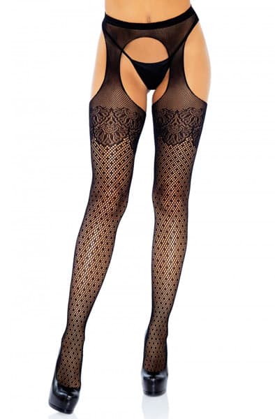 Leg Avenue Polka Dot Suspender Hose