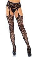Miniatyrbild 1 av 2: Leg Avenue Stockings With Garter Belt Strumpbyxor