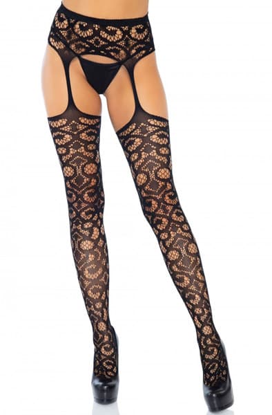 Leg Avenue Stockings With Garter Belt Strumpbyxor Onesize
