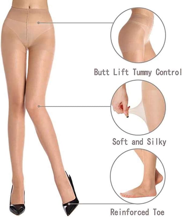 Pantyhose for Women - High Waist - 3-pack