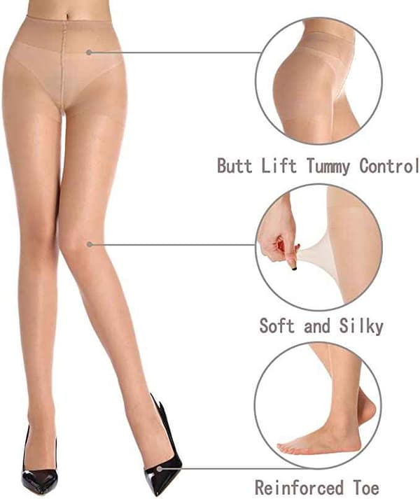 Pantyhose for Women - High Waist - 3-pack