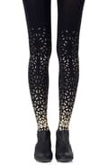 Miniatyrbillede 1 af 2: Zohara "Shape Up" Gold Print Tights
