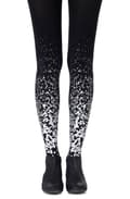 Pikkukuva 1 / 3: Zohara "Paint It Black" Grey Silver Print Tights