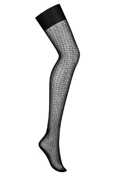 Obsessive S824 Stockings Black Stay-ups