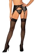 Miniatyrbild 1 av 4: Obsessive S824 Stockings Black Stay-ups