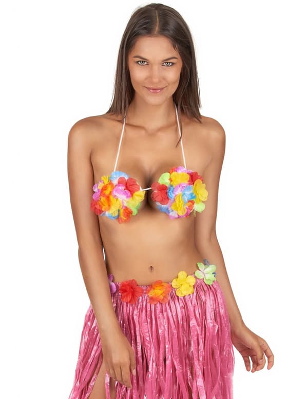 Bikini Overdel med blomster.Size-One size
