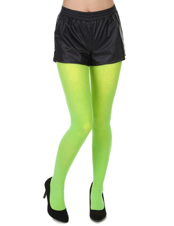 Neongrønn tights for voksne