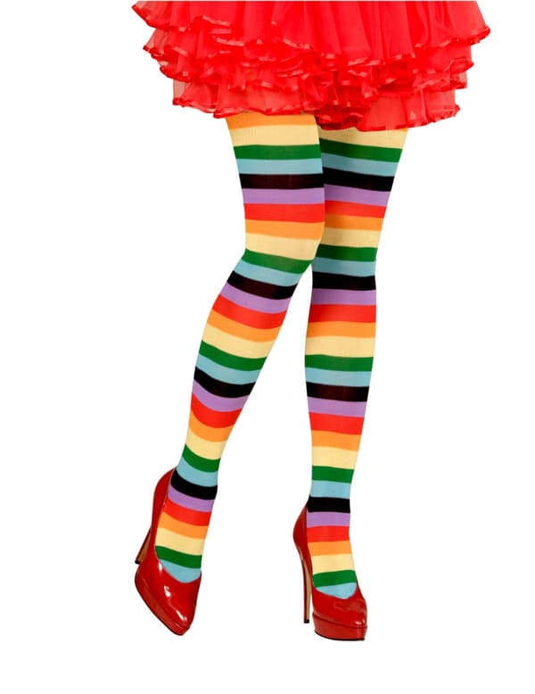 Voksen sin flerfargede tights