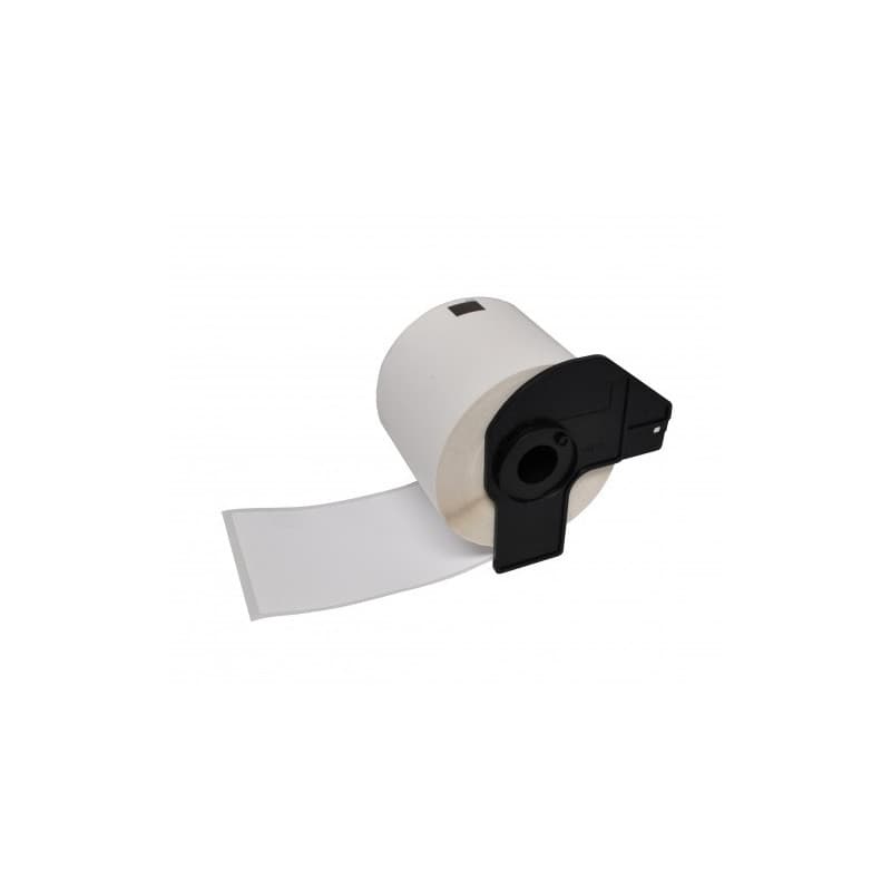 2 st etikettrullar till Brother QL-serien 62x100mm, 300/rulle