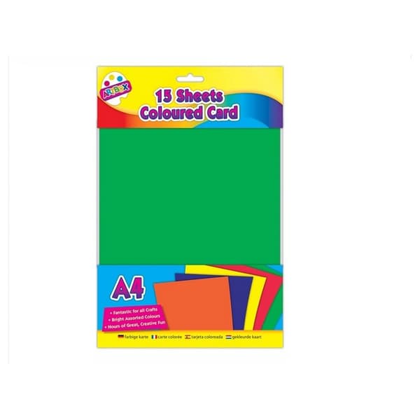 ArtBox A4 Card (Pack of 15) Multicoloured One Size