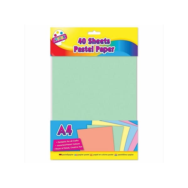 ArtBox A4 pastelpapir (pakke med 40 stk.) Multicoloured One Size