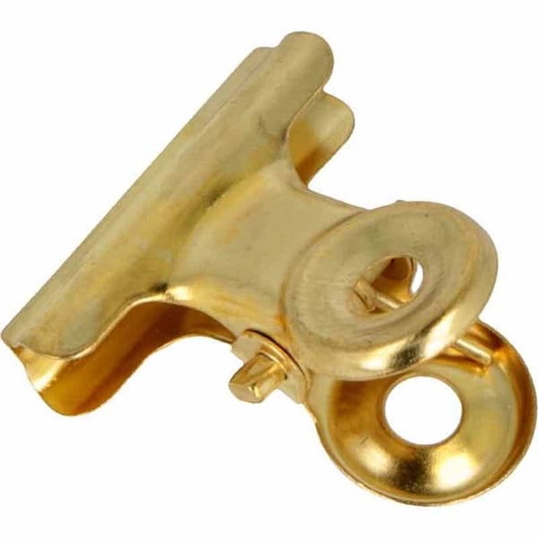 Pinces bulldog - ARTEMIO - 2,3 x 2,1 x 1,4 cm - Färg orange - Färg guld - 6 stycken