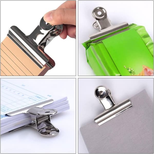 10-Pack Bulldog Klämmor i Aluminium