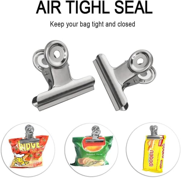 10-Pack Bulldog Klämmor i Aluminium