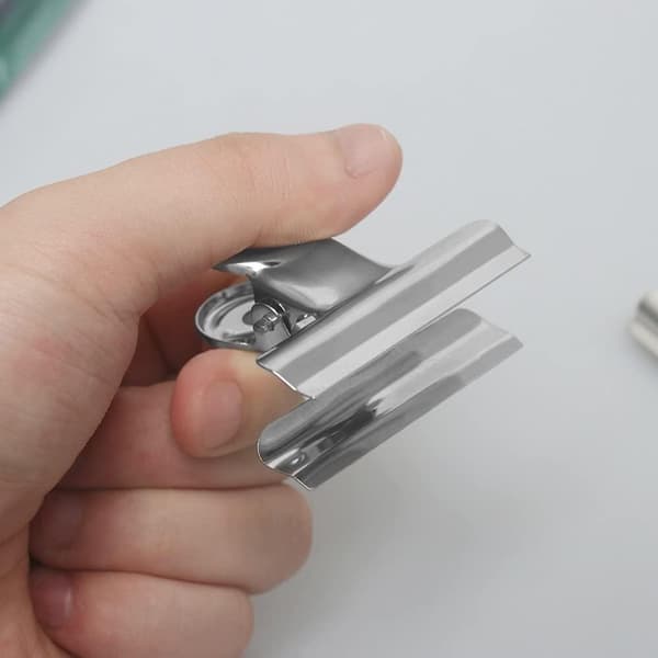 10-Pack Bulldog Klämmor i Aluminium