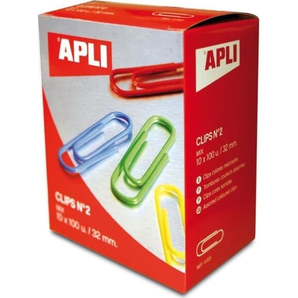 Tromboner - APLI - 32 mm - Förpackning med 100 - Blandade färger