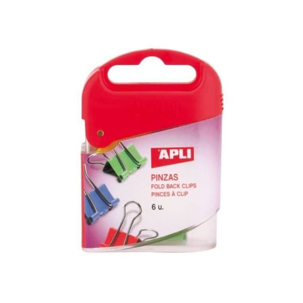 Pincettklämma - APLI AGIPA - Multikolor - 19 mm - Färgassortiment - 8 stycken