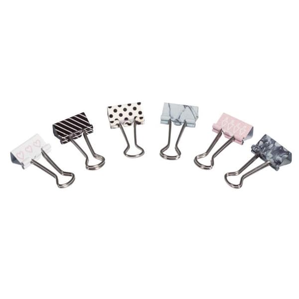Pincettklipp Design assorterade 2 cm (6 stycken)