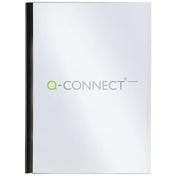Q-connect - KF01940 - Bindremsa och lock Svart 5 mm A4-pack om 100 (UK Import)