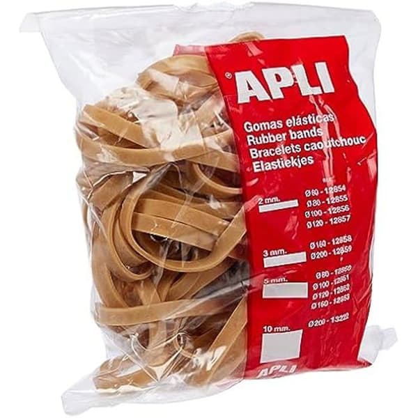 Elastiska armband - APLI - 12861 - Naturgummi - 100G - Ø 100 x 5 mm