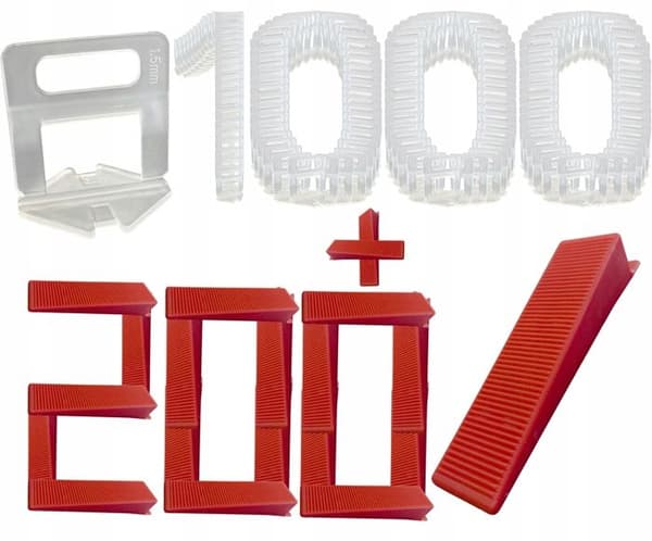 Plattavjämningstång 1,5 mm (set med 100 stycken) x10 200 KLIN