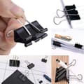 Miniatyrbild 3 av 3: Set med 12 clipstänger - APLI - 19 mm - Härdat stål - Nickelpläterade handtag - Hållbar användning