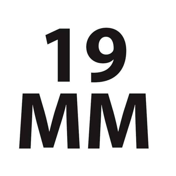 Set med 12 clipstänger - APLI - 19 mm - Härdat stål - Nickelpläterade handtag - Hållbar användning