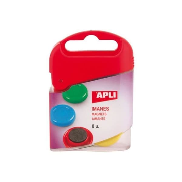 Fäste brev - APLI AGIPA - Hjärnformad häftklammer - Assortiment av 8 - Olika färger - Flerfärgad