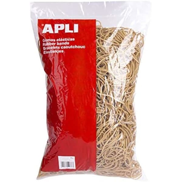 Gummiarmband - APLI - 013743 - 1 kg - 60 x 2 mm - Mauve