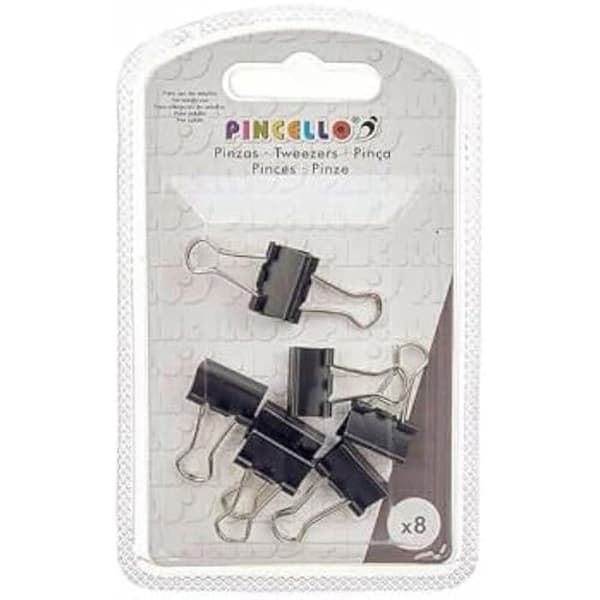 Klipptång - PINCELLO - Liten svart metall - 24 enheter - Flerfärgad - 15x24,5x12 cm