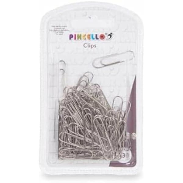 Metallklämmor - PINCELLO - Medium - Silver - Flerfärgad - 24 enheter
