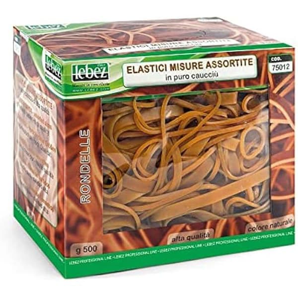 Matchande gummiband - LEBEZ - 500 G - 1,81 kg - Dimensioner: 14,6 x 11,8 x 11,2 cm - Varierande färger