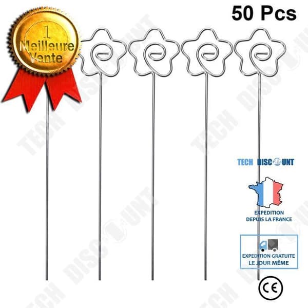 TD® 50-pack blomform fotoklämmor Foto hängande pappersklämma Heavy Duty metall hängande fotoalbum pappersklämma