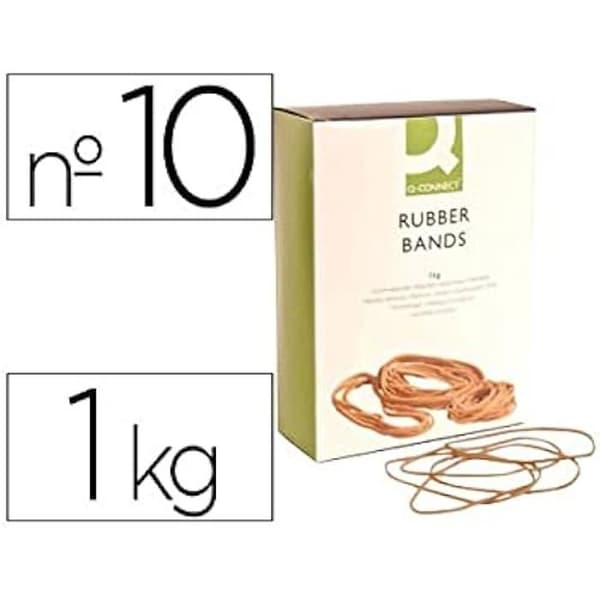 Armband Gummi - Q-CONNECT - 54326 - Plast - Blandade färger - 7x24x17 cm
