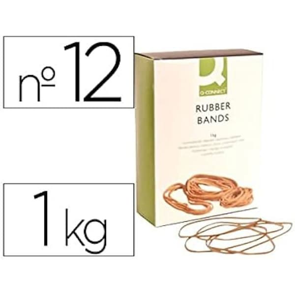 Armband Gummi - Q-CONNECT - 54327 - Plast - Blandade - 7x24x17.5 cm