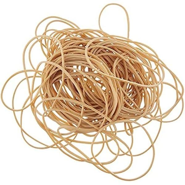 Gummiband - Bismark - 152118 - 10 cm - Påse med 1 kg - Färg Svart
