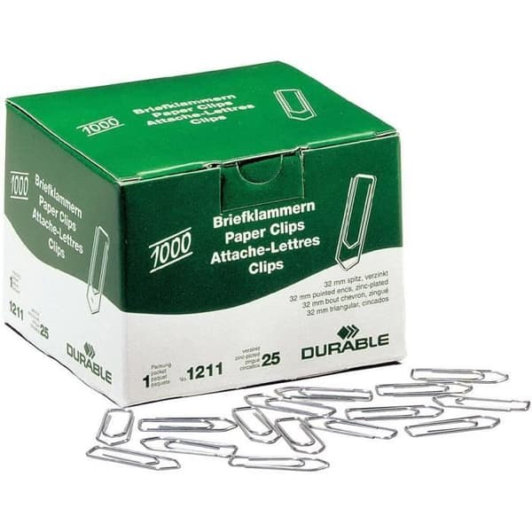 Trombones - HÅLLBARA - 32mm - Förpackning om 1000 - Galvaniserade - Korrosionsbeständiga