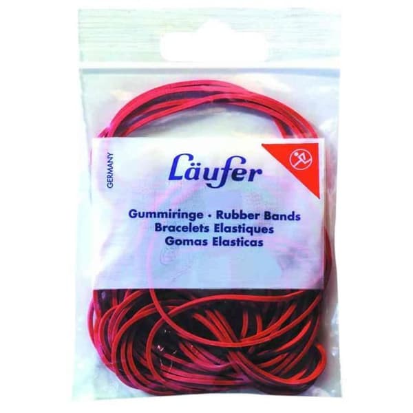 Elastiska - LÄUFER - RONDELLA - 10 g - Naturligt gummi - Blandade storlekar och färger