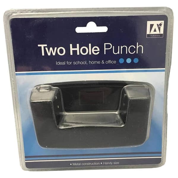 Anker International Stationary Hole Punch Black One Size